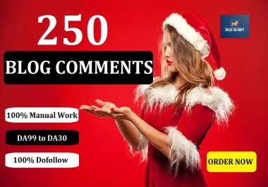 I Will 250 Dofollow blog comment backlinks from High Quality sites