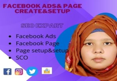 I will do Facebook Ads & Page Create& Setup