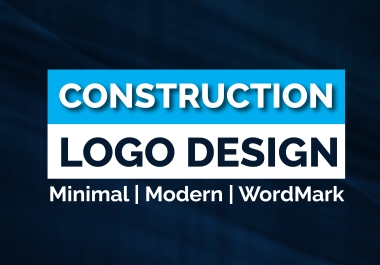 I Will do construction logo design