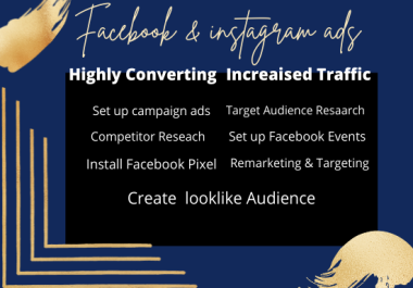 I will manage your facebook and create ads.