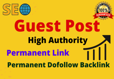 I will build 10 SEO backlinks through high da guest posts