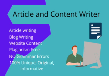 I will write high quality SEO articles