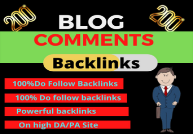 I will do inch relevant 200 do follow blog comments back links