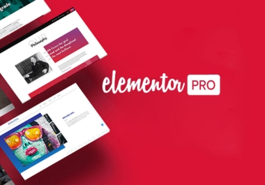 I will create a full website using elementor pro page builder