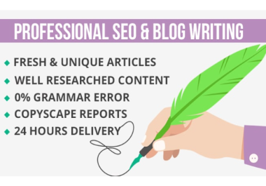 1000 Words high quality SEO blog articles to grow your business