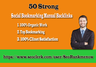 50 social bookmarking on excessive DA inbound hyperlinks manually
