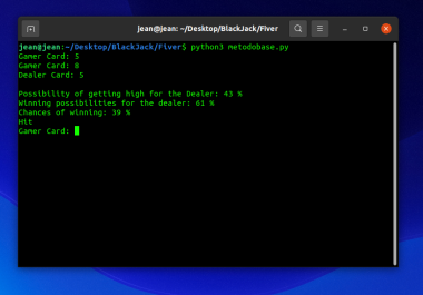 I will create a Blackjack Card Counting and Win/Los percentage