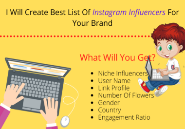 I will find the best Instagram influencer for your brand