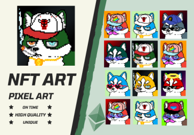 I will do professional pixel art for your nft collectibles