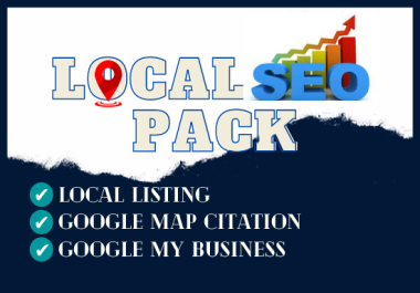 I can provide you local SEO full package to rank your business quickly