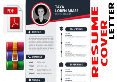 I will design/Create a professional resume CV For You