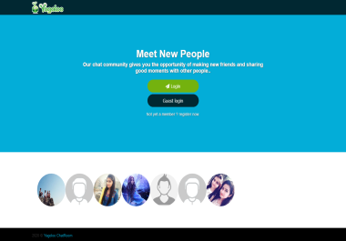 A dating website with group chat room