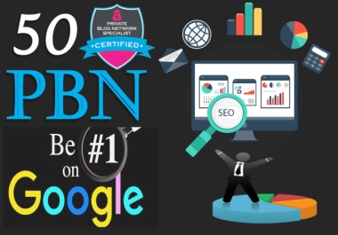 50 High Quality Dofollow PBN SEO Homepage Backlinks Fast Ranking on Google