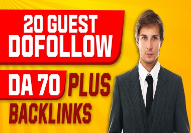 I Will Write And Publish 20 Guest Posts permanent SEO Backlinks On DA 70+ sites link building
