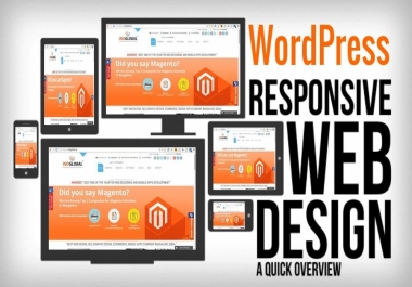I WILL DESIGN A RESPONSIVE AND ATTRACTIVE WEBSITE ON WORDPRESS