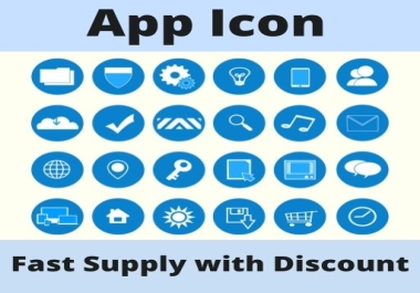 I will design many types of App icon For Your Online Sites.