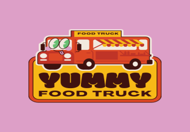 I HAVE CREATED THIS LOGO CALLED YUMMY FOOD TRUCK LOGO