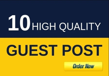 write and publish 4 guest post on High DA website