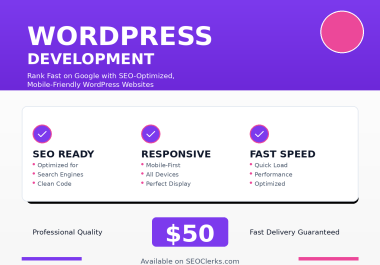 Boost Your Online Presence Mobile-Friendly & SEO-Optimized WordPress Development