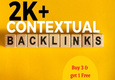 I will build hand-made white hat high quality 2k contextual do-follow backlinks