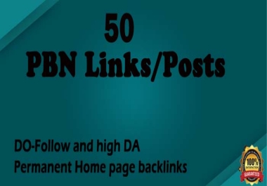 50 Homepage PBN Posts or links To Get Your Your Rank Up In SERPs
