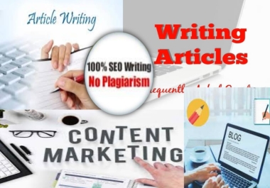 1000 Words SEO Articles writing Blog post - Optimized Unique & Original content one day delivery