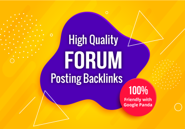 HQ 40 forum posting backlinks,  link building