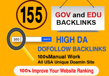 155 EDU/GOV Backlinks Manually Created From USA UK Top Universities Site