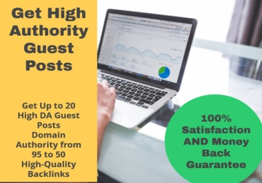I will Provide SEO Backlinks on high authority sites