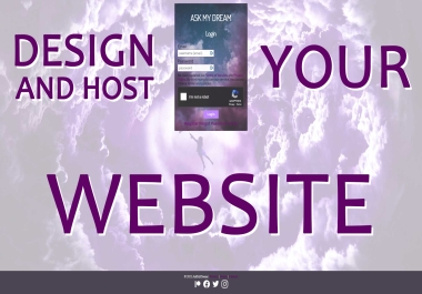 Host,  Design and Develop your amazing Website