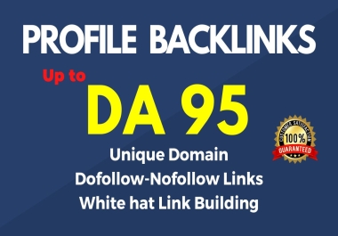 I will create 150 SEO Profile Backlinks manually for better website Ranking