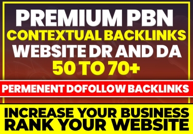 15 Premium PBN DR 50 to 70 contextual dofollow backlinks for off page seo