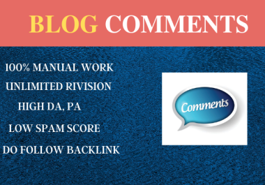 I will do 400 do follow blog comment backlink high da pa