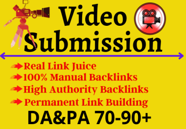 I will do video submission to top ranked 70 sites