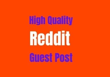 I will Provide 20 High Quality Backlinks From Reddit guest post