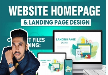 Create Wordpress landing page design or attractive one page website