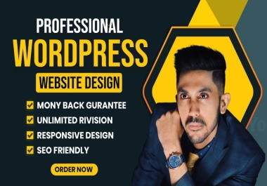 develop responsive wordpress website design or blog website, web design