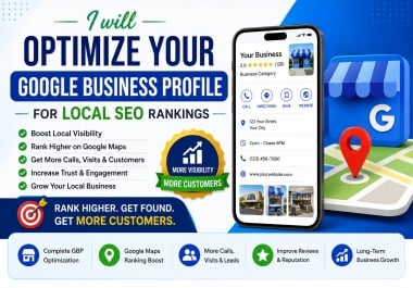 I will optimize your Google Business Profile for local SEO rankings