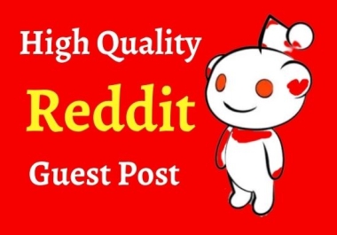 I will Provide you 12 High Quality Reddit Guest Post Backlink for