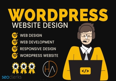 I will Build a professional and responsive wordpress website design