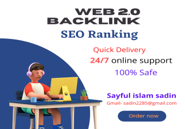 I will provide 25 manual web 2 0 dofollow permanent backlinks for seo