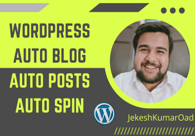 create auto blogging wordpress website