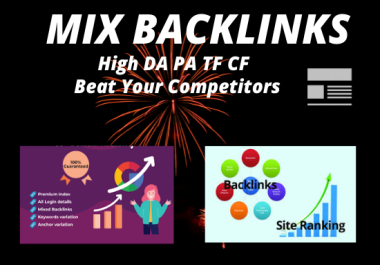 Build high quality 50 permanent mixed backlinks with rank and boost your website for 5