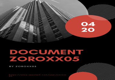 A professional report for your business