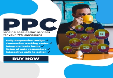 landing page design service for your PPC campaign per page