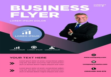 I will design one page full color flyer