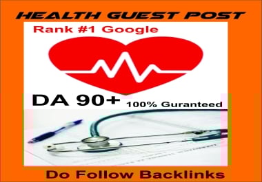 Health Guest Post on a high da blog