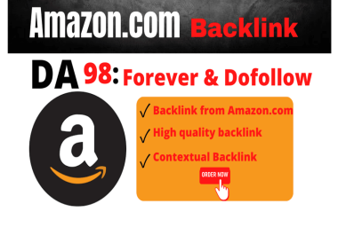 I will create SEO dofollow backlink from amazon to boost ranking