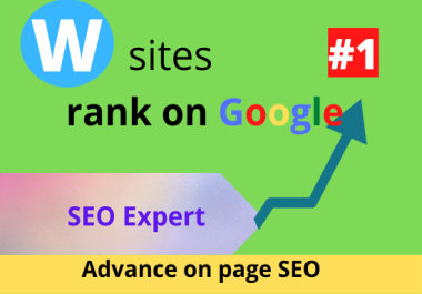 I will do onpage SEO service of wordpress site for google ranking
