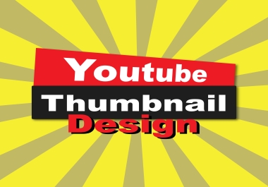 I will Design amazing clickbait YouTube thumbnail